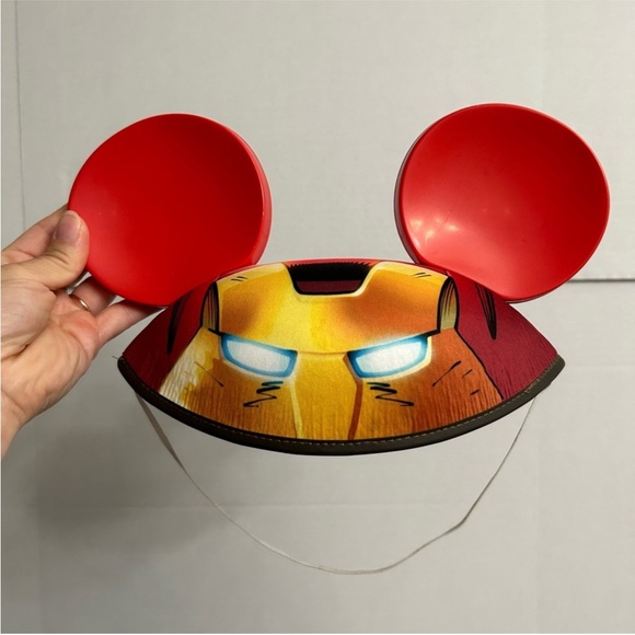 Disney Iron man Mickey Mouse ears hat/cap youth size marvel avengers - Picture 1 of 4